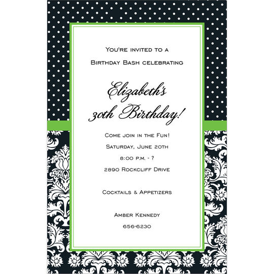 Flame Dot Invitations